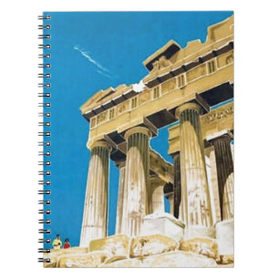 Reise nach Athen Griechenland Parthenon Tempel im  Notizblock