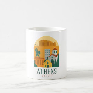 Reise nach Athen Griechenland – Stadt Parthenon Kaffeetasse
