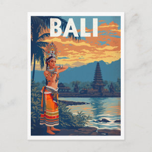 Reise nach Bali, Indonesien Postkarte