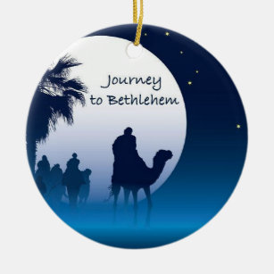 Reise nach Bethlehem-Verzierung Keramikornament