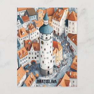 Reise nach Bratislava Slowakei Postkarte