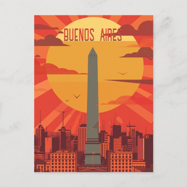 Reise nach Buenos Aires Postkarte (Vorderseite)