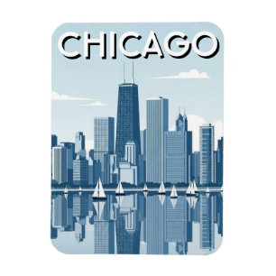 Reise nach Chicago Illinois Magnet