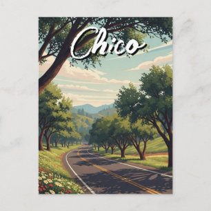Reise nach Chico Kalifornien Postkarte
