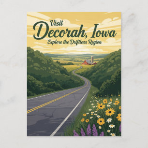 Reise nach Decorah Iowa Postkarte