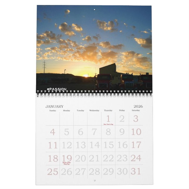 Reise nach dem Südwesten Kalender (Jan 2026)