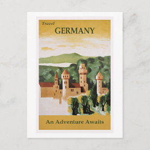 Reise nach Deutschland, ein Abenteuer wartet, Postkarte