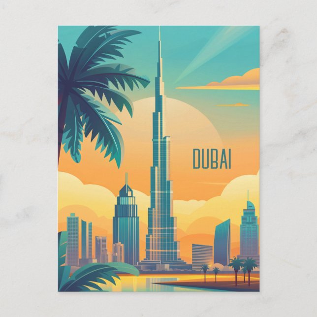 Reise nach Dubai Postkarte (Vorderseite)