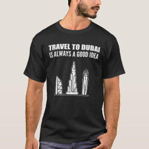 Reise nach Dubai Reisende und Natur T-Shirt