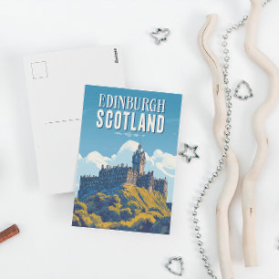 Reise nach Edinburgh Schottland Vintage Postkarte