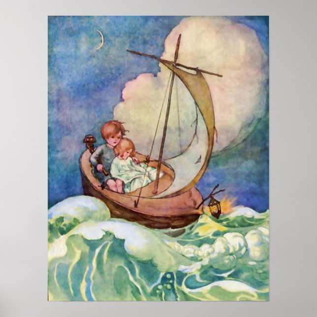 Reise nach Fairyland Vintag Poster (Vorne)