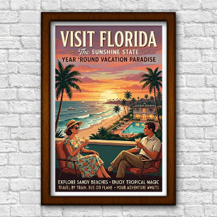 Reise nach Florida in den 1960er Jahren Poster