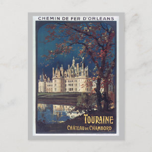 Reise nach Frankreich, Französisches Schloss Chamb Postkarte