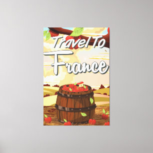 Reise nach Frankreich Reiseplakat Leinwanddruck