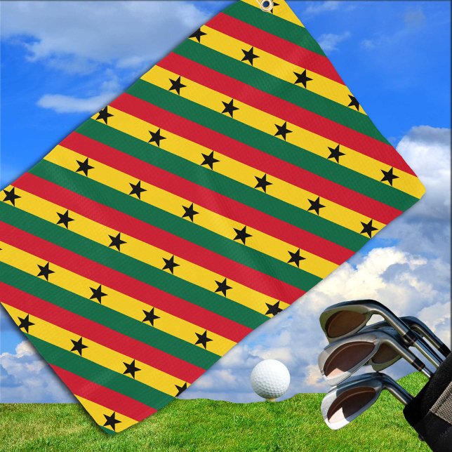Reise nach Ghana / Ghana / Urlaub / Sportfans Golfhandtuch (Von Creator hochgeladen)