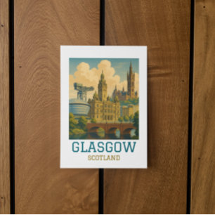 Reise nach Glasgow Schottland Vintage Postkarte