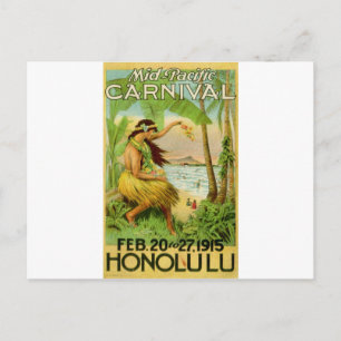 Reise nach Hawaii Vintage Postkarte