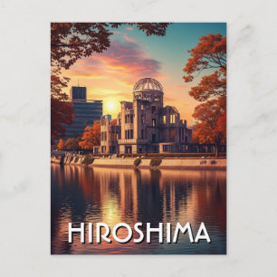 Reise nach Hiroshima Japan Friedensdom Postkarte