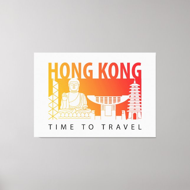 Reise nach Hong Kong Leinwanddruck (Vorderseite)