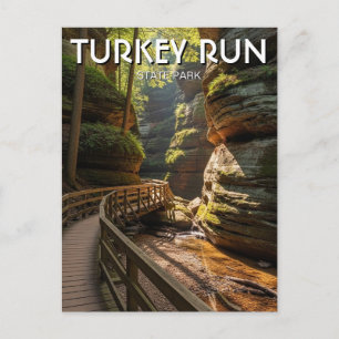 Reise nach Indiana Turkey Run State Park Postkarte