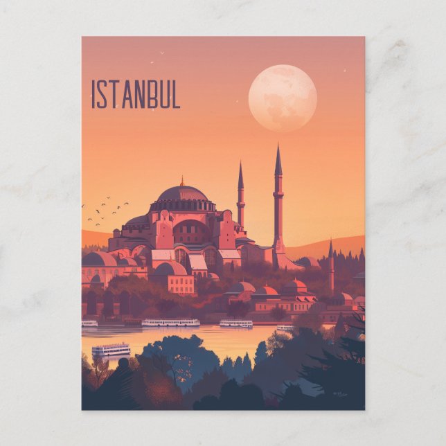 Reise nach Istanbul Postkarte (Vorderseite)
