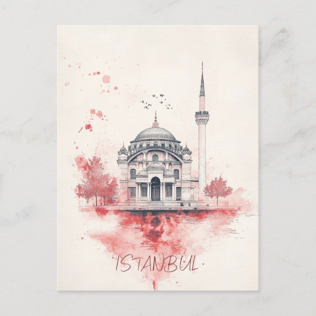 Reise nach Istanbul Turkiye Postkarte (Vorderseite)