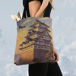 Reise nach Japan im Vintage-Stil, japanische Pagod Tasche