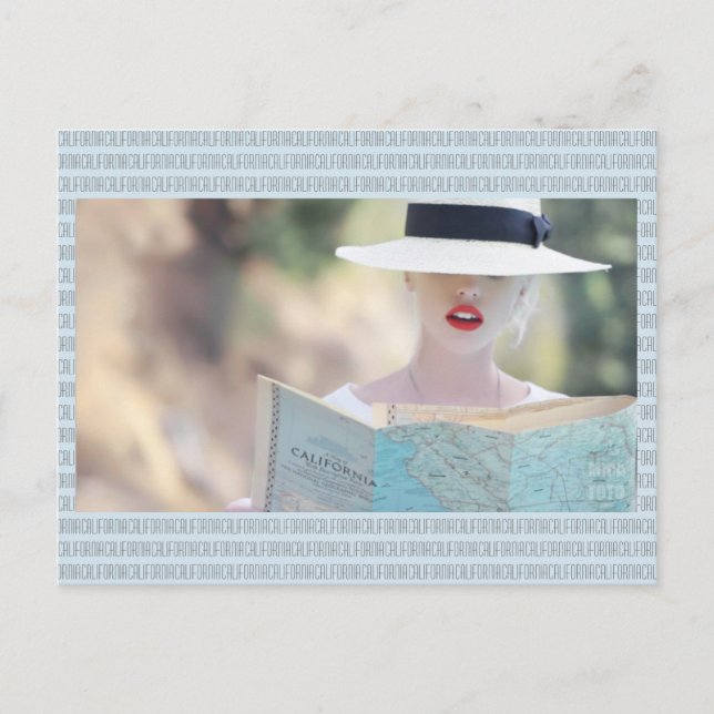 Reise nach Kalifornien Postkarte (Vorderseite)