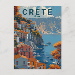 Reise nach Kreta Griechenland Postkarte