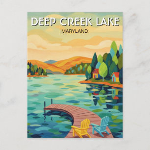Reise nach Maryland Deep Creek Lake Postkarte