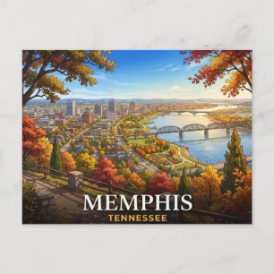 Reise nach Memphis Tennessee Postkarte