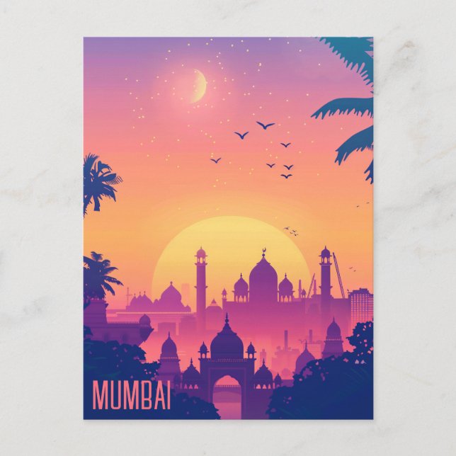Reise nach Mumbai Postkarte (Vorderseite)
