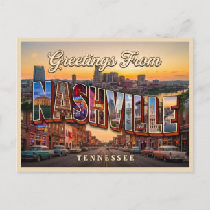 Reise nach Nashville Tennessee  Postkarte