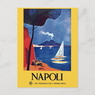 Reise nach Neapel Italien Vintage Postkarte