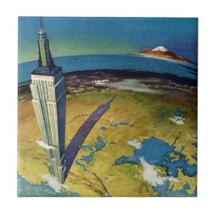 Reise nach New York City Empire State Building im Fliese