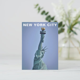 Reise nach New York City Statue der Freiheit Vinta Postkarte