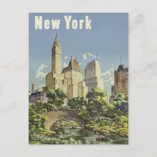 Reise nach New York Postkarte