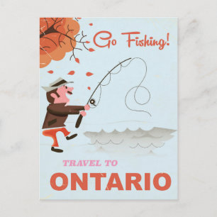 Reise nach Ontario Vintage-Angel-Druck Postkarte
