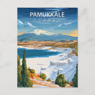 Reise nach Pamukkale Türkei Vintage Postkarte