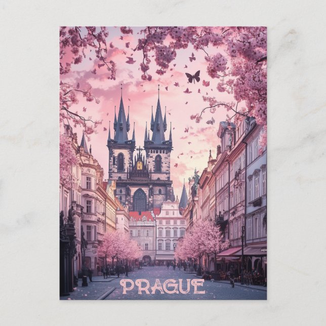 Reise nach Prag Tschechische Republik Postkarte (Vorderseite)