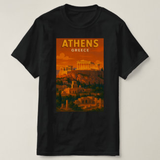 Reise nach Retro Athen Griechenland T-Shirt
