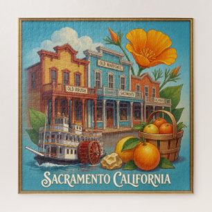 Reise nach Sacramento California Gold Rush