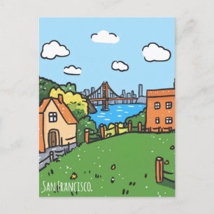 Reise nach San Francisco Postkarte