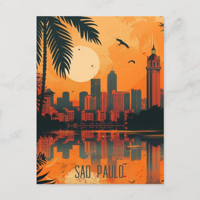 Reise nach Sao Paulo Postkarte (Vorderseite)