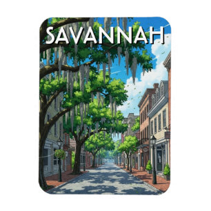 Reise nach Savannah Georgia Magnet