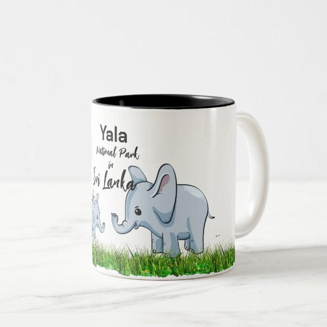 Reise nach Sri Lanka Zweifarbige Tasse (VorderseiteRechts)