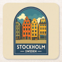 Reise nach Stockholm Schweden Altstadt Retro