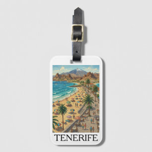 Reise nach Teneriffa Kanarische Inseln Spanien Vin Gepäckanhänger