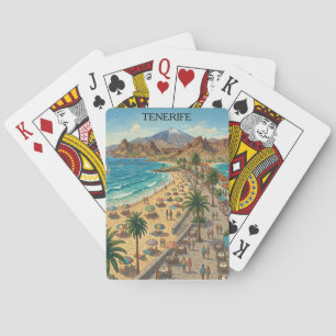 Reise nach Teneriffa Kanarische Inseln Spanien Vin Spielkarten