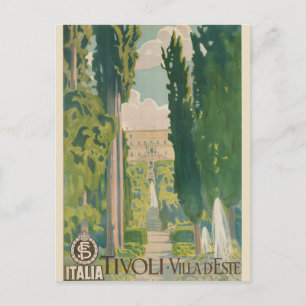 Reise nach Tivoli Italien Italienische Villa Postkarte